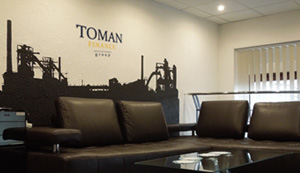 **TOMAN Finance group** - malba interiéru kanceláře 
